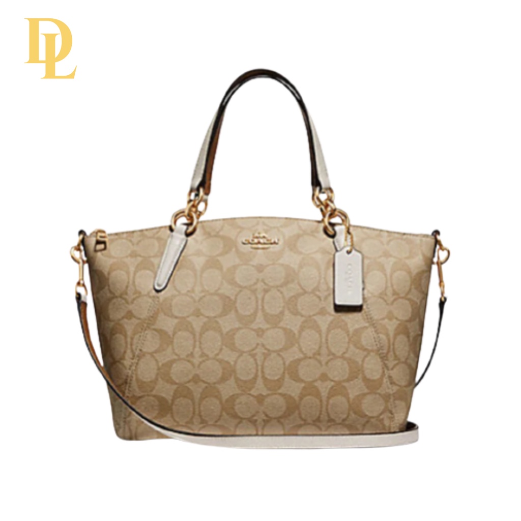 SMALL KELSEY SATCHEL IN SIGNATURE CANVAS (COACH F28989)