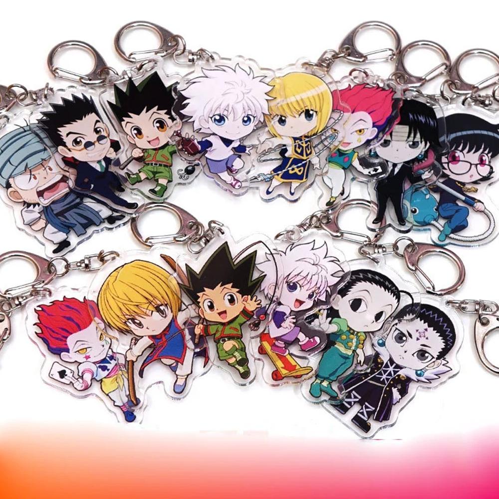 QUINTON Hunter x HUNTER Liontin Anime Dua Sisi Zoldyck Keyring