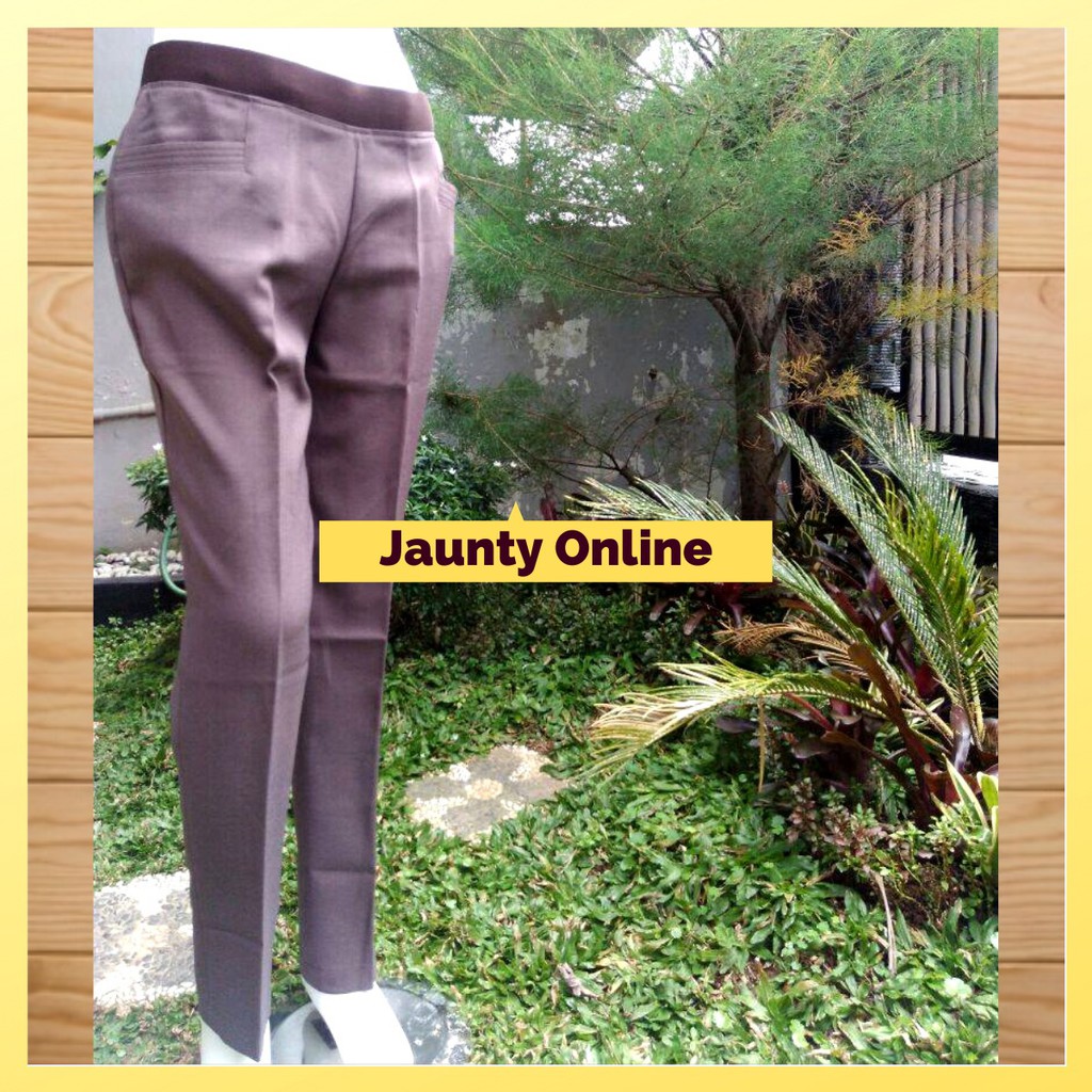  Celana  Wanita  Bahan  Katun Stretch Pinggang Karet Street 