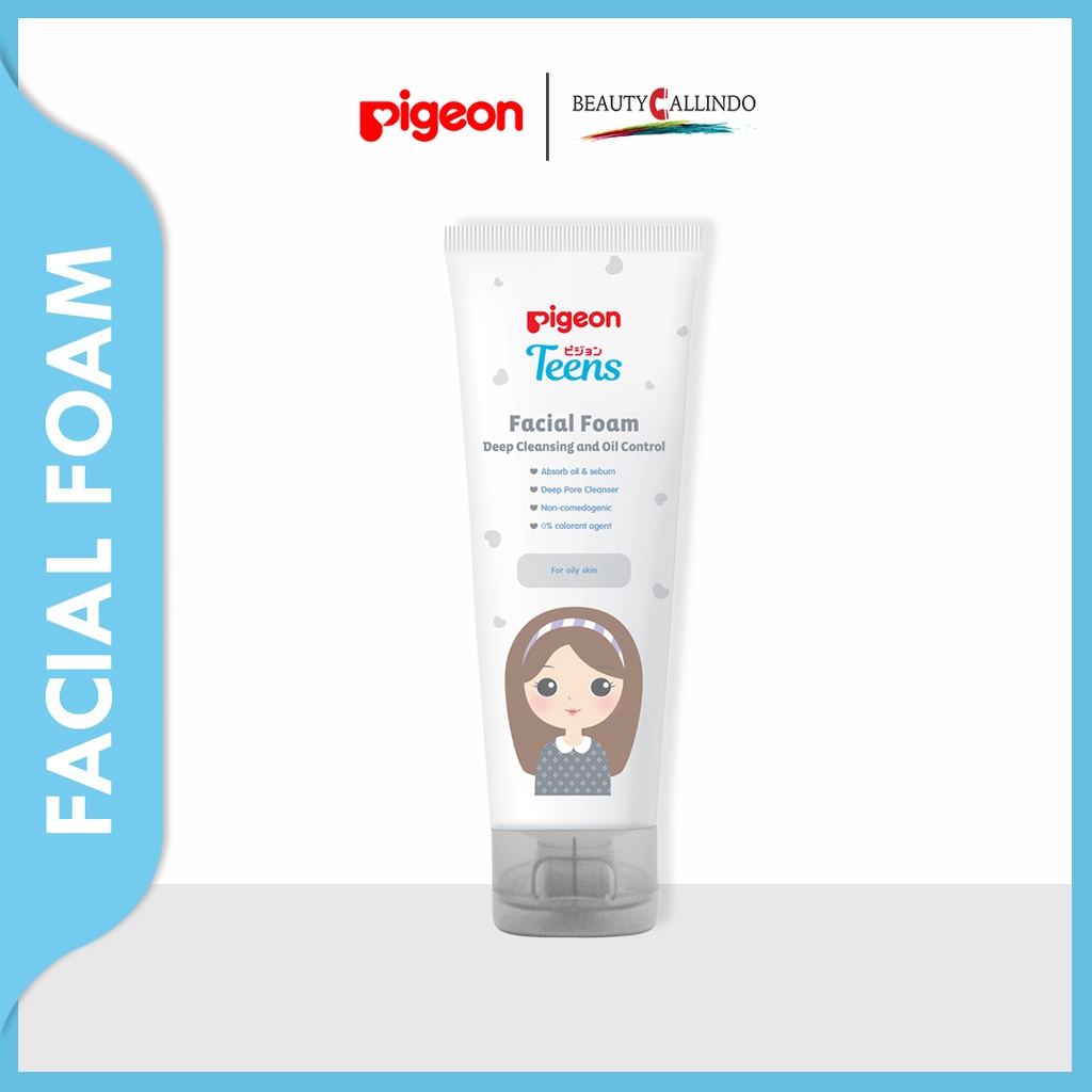 Pigeon Teens Facial Foam Deep Cleansing &amp; Oil Control Sabun Pembersih Wajah 100ml