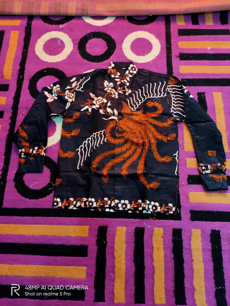 Atasan Kemeja Batik Pria Lengan Panjang Pekalongan M L Xl