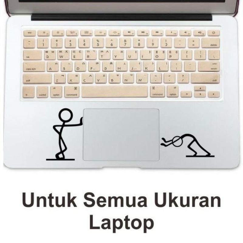 sticker stickman laptop cutting