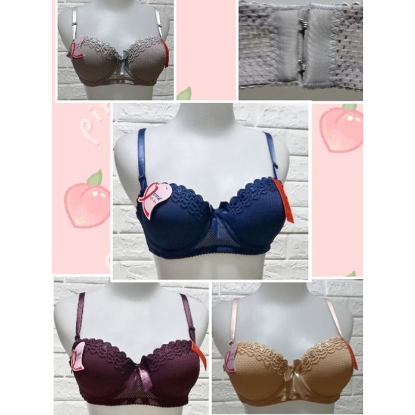 BH hak 2 Pakai Spon CUP B (Sedang) A 203/363 Pakai Kawat Tali Lepas SiZE 34 - 40 Pakaian Dalam Wanita BRA Remaja Dewasa