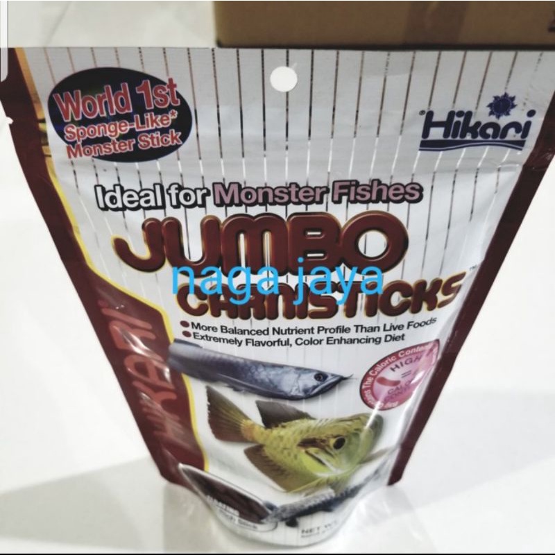 Hikari jumbo Carnisticks 182 gr pakan pelet ikan predator