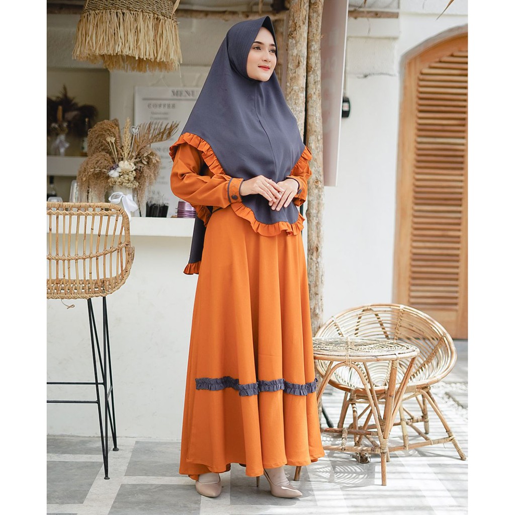 gamis set khimar terbaru diva busana