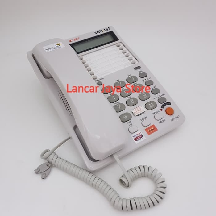 Telepon Kabel Meja Kantor/Rumah Sahitel S75 Telepon Sahitel S-75 Putih - Putih