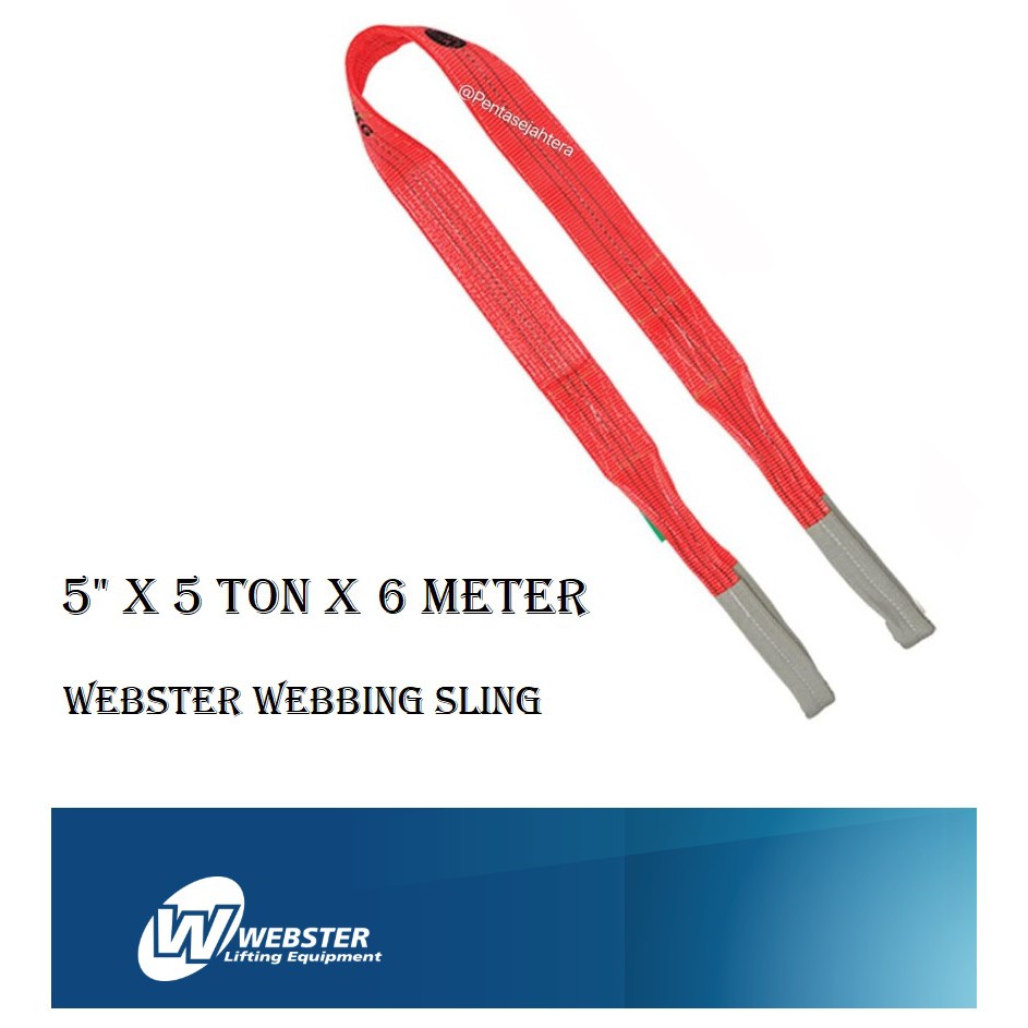 

Webster Webbing Sling 5" x 5 ton x 6 meter