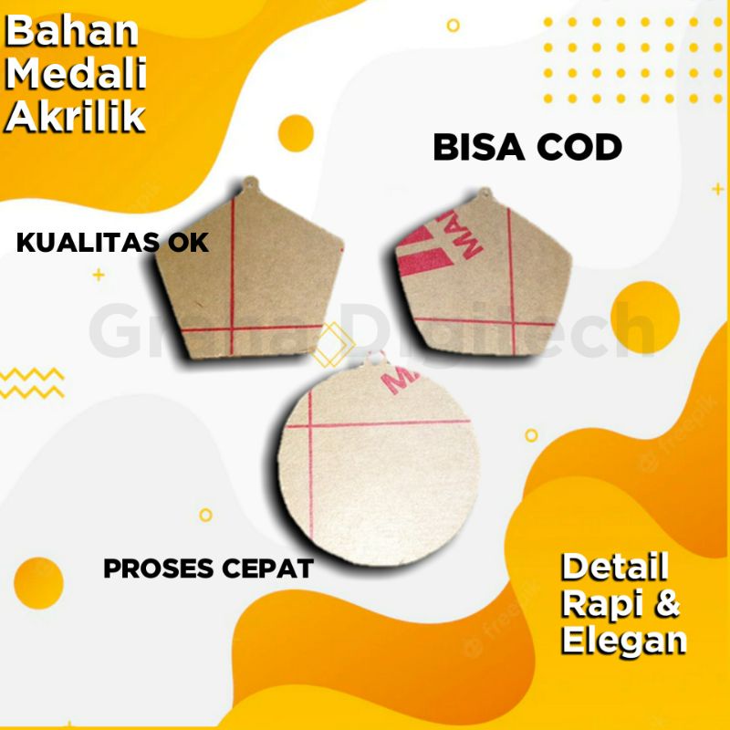 BAHAN MEDALI AKRILIK | MEDALI AKRILIK MURAH | MEDALI AKRILIK