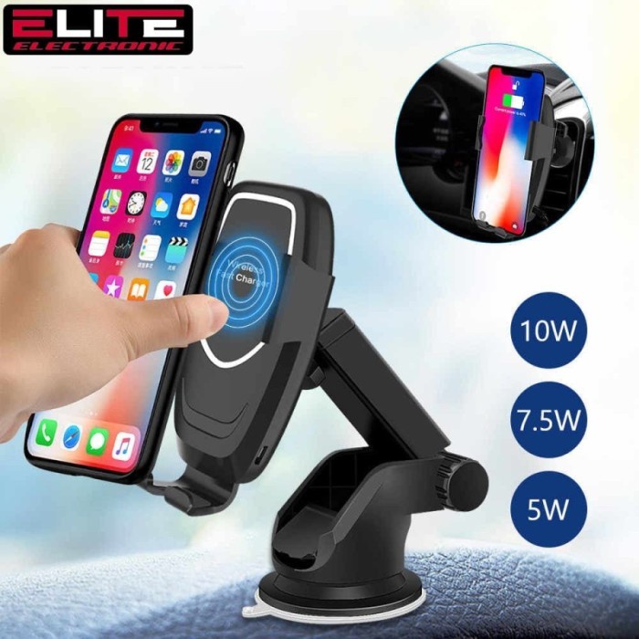 [CEV] Car Holder Wireless Fast Charge ELITE K80 Automatic Clamping Rotary