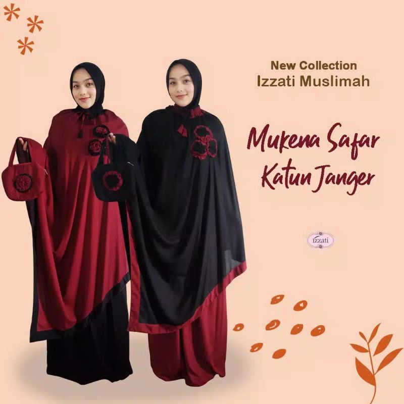 Mukena ponco mawar premium katun janger  Hijau kombi army