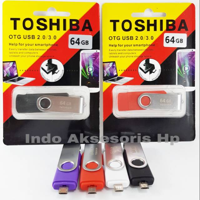 Flashdisk TOSHIBA OTG 64GB 64 GB Micro USB Original OEM Flashdrive