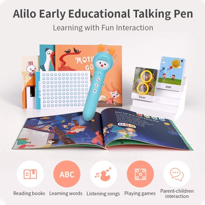 Alilo Talking Pen / ABC / Recorder / Piano / Lullaby / Stories / Games