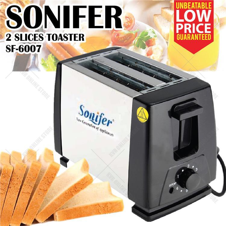 SONIFER SF 6007 TOASTER PEMANGGANG ALAT PANGGANG ROTI POP UP SF-6007