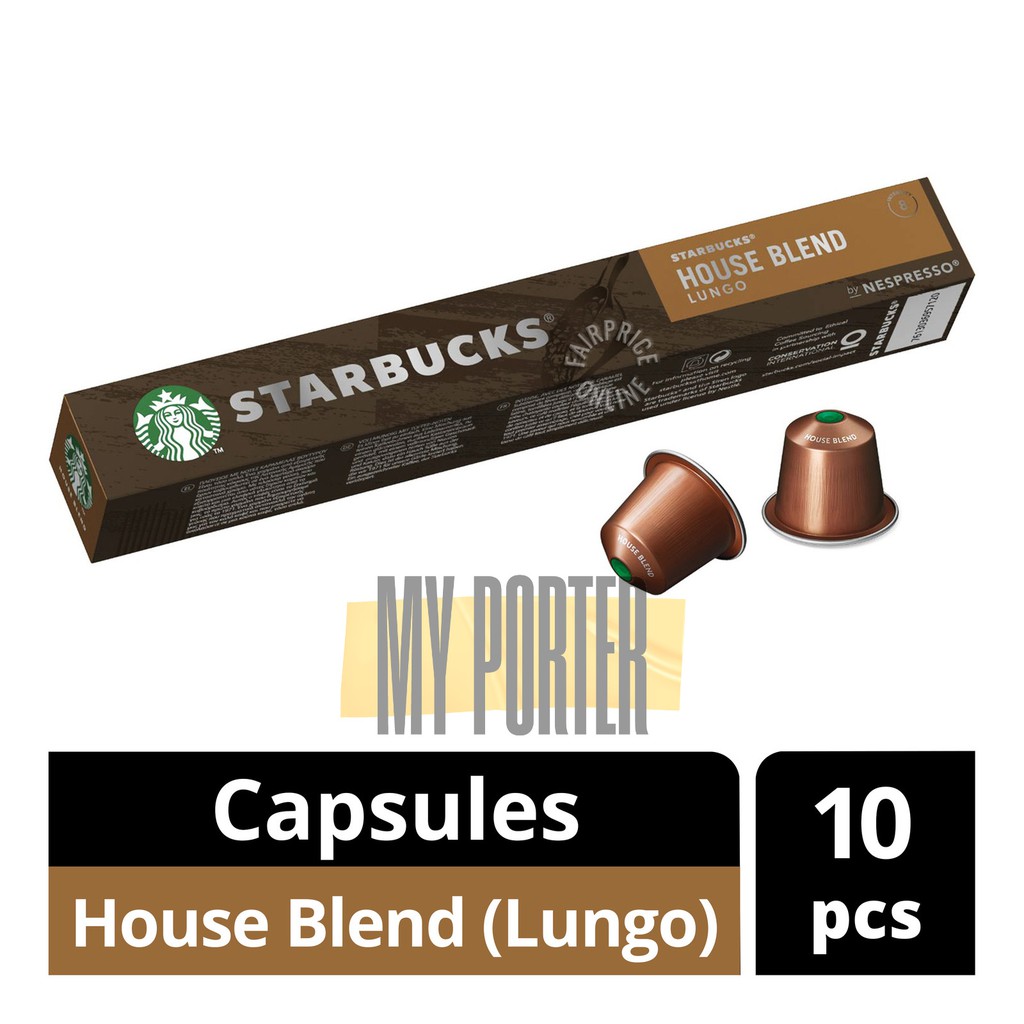 Jual Starbucks Nespresso Pods Coffee Capsules House Blend (Lungo