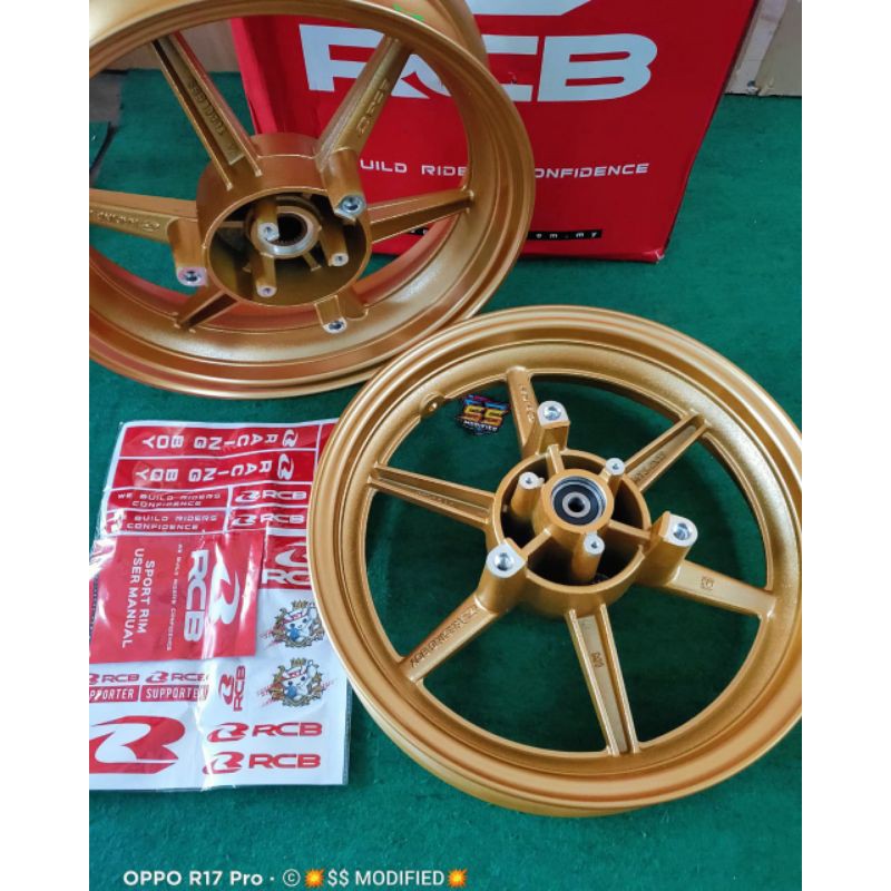 Velg RCB Yamaha NMAX OLD dan MMAX NEW Racing Boy SP 811 Ring 13 300/350 Gold putih