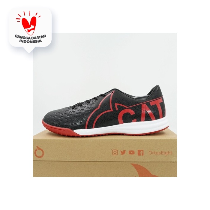 SEPATU FUTSAL ORTUSEIGHT CATALYST BASILISK IN BLACK 11020207 ORIGINAL - 38