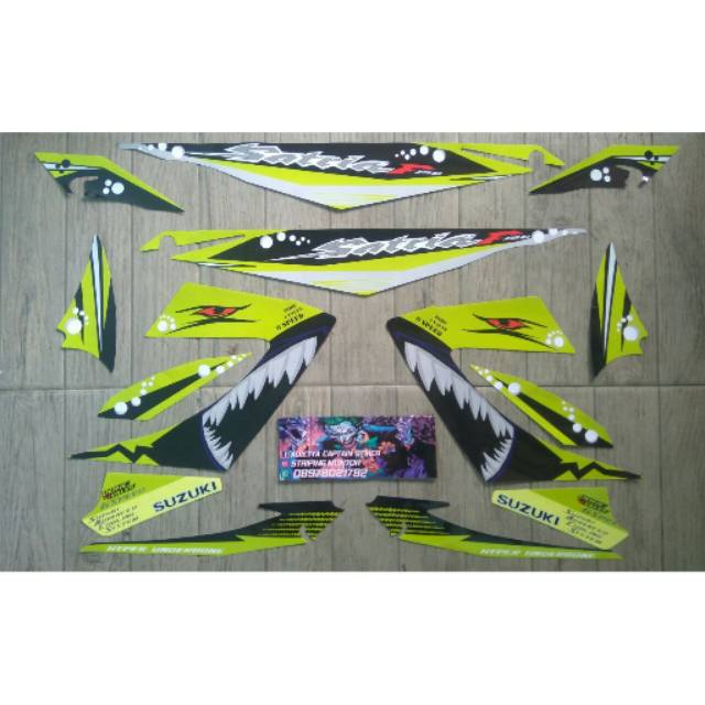 Lis Striping Satria Fu Facelift Shark Hijau