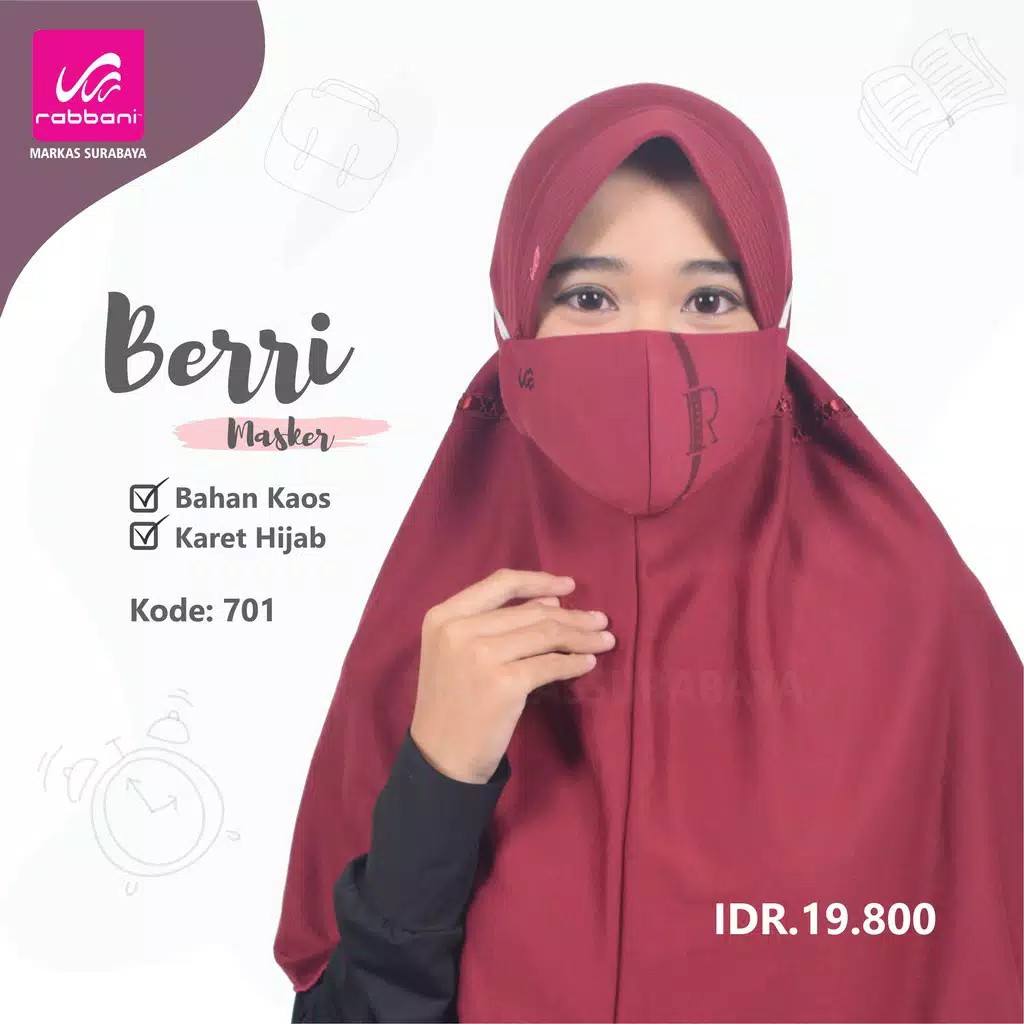 MASKER RABBANI BERRI - MASKER BAHAN KAOS