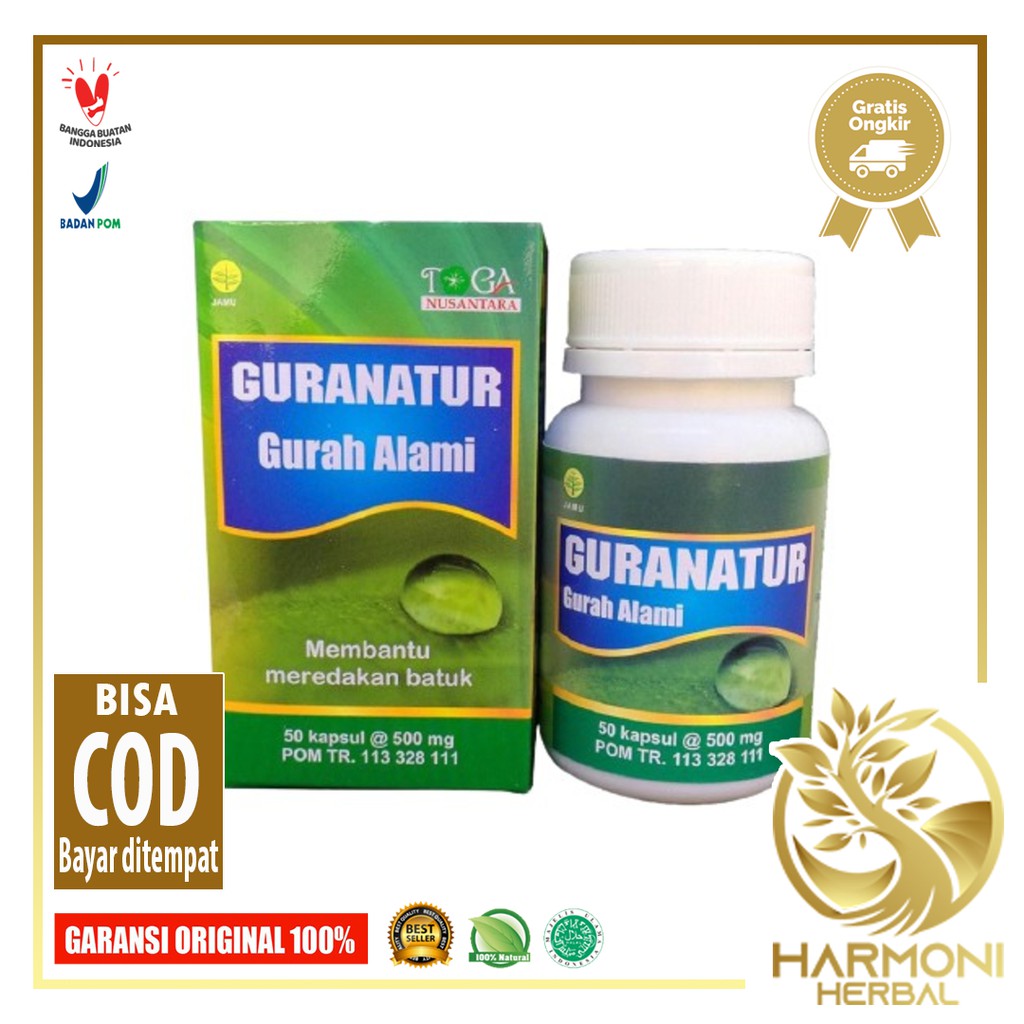 Guranatur Gurah Alami Herbal Pereda Batuk, Sinus dan Peluruh Dahak