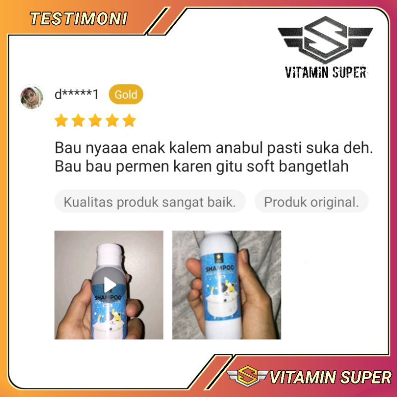 Shampoo Kucing Premium | Shampoo Anti Kutu, Anti Jamur, Anti Flea dan Tick Super Wangi