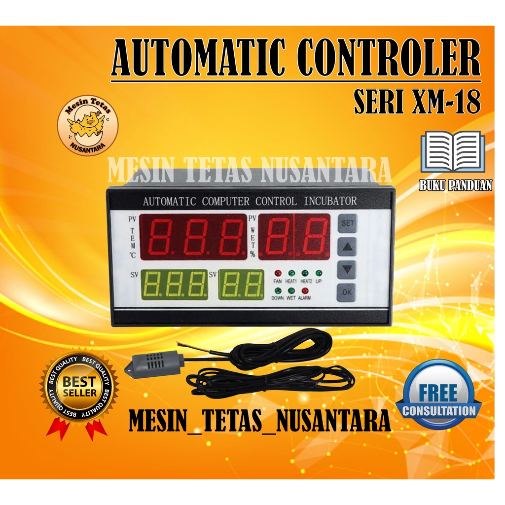 Xm-18 Egg Incubator Termostat Hygrostat Termohygrostat Automatic
