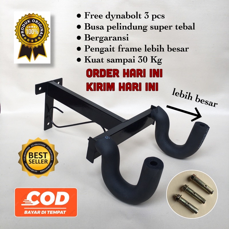 Gantungan sepeda di dinding || HANGER BIKE || HIASAN DI DINDING || HEMAT TEMPAT |