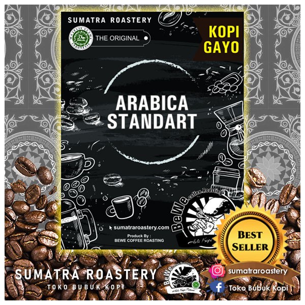 

KOPI ARABICA STANDART | SUMATRA ROASTERY | 100% ASLI KOPI GAYO 250 gram