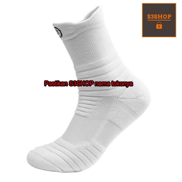 Kaos Kaki Panjang Olahraga Basket Fitness Gym Sports Premium Socks Tebal