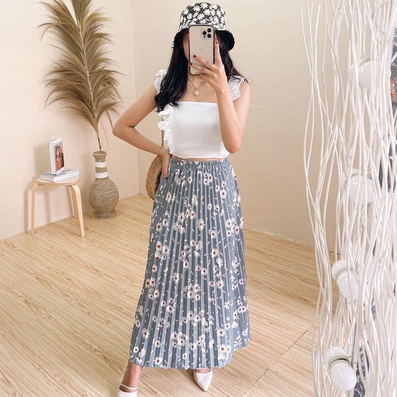 ROK MOTIF DAISY PLISKET PREMIUM