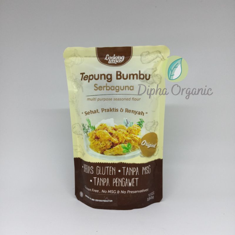 

Tepung Bumbu Serbaguna 150 gr - Gluten Free - Ladang Lima - DIPHA ORGANIC