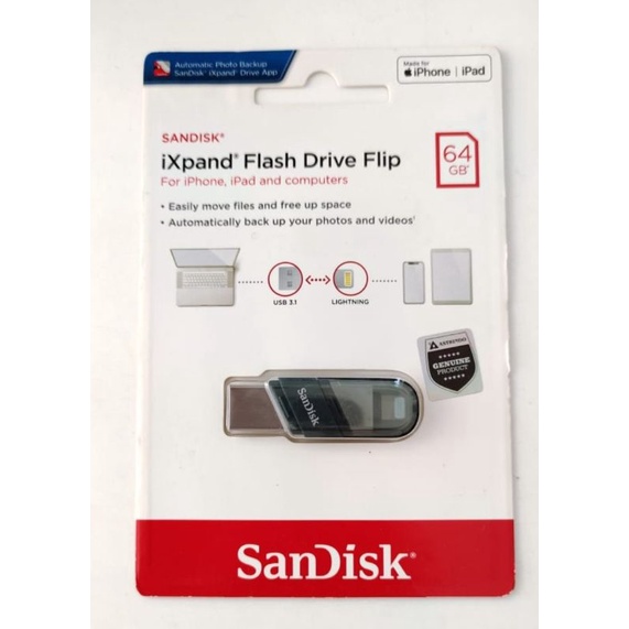 Sandisk Ixpand Flip 64GB Flash Drive USB
