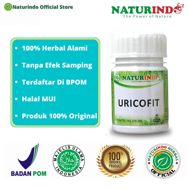 Uricofit Obat Herbal Asam Urat Kapsul Naturindo Bisa Cod-1