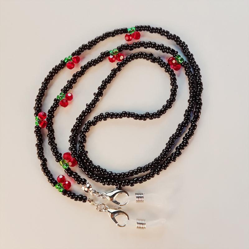 Fashion Beads Mask Glasses Dual-use Lanyard Color-preserving Anti-lost Mask Chain -OW-