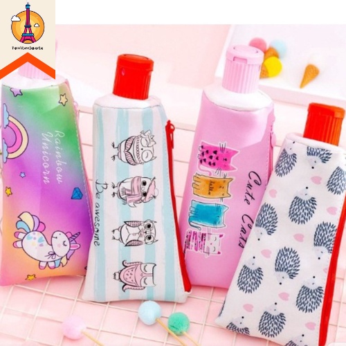 

Kotak Pensil Odol Unicorn Hologram Bening 1 Set Serutan Tempat Pensil Plushie Tebal Ready Grosir