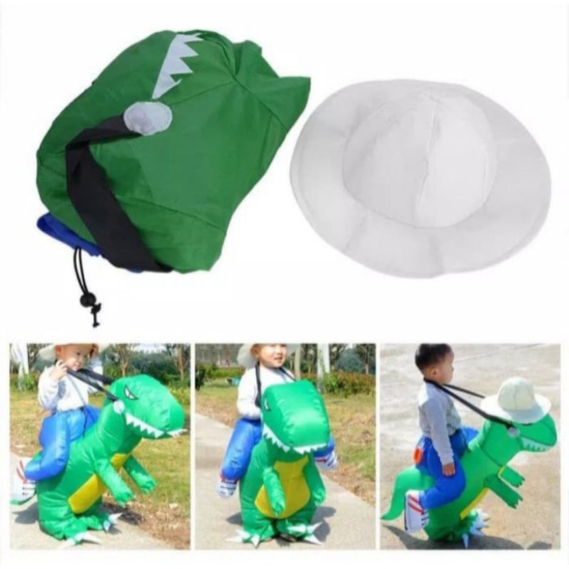 KOSTUM DINO PESTA COSPLAY DINOSAURUS ANAK ULTAH BADUT LUCU ULTAH INFLATABLE KARNAVAL FESTIVAL