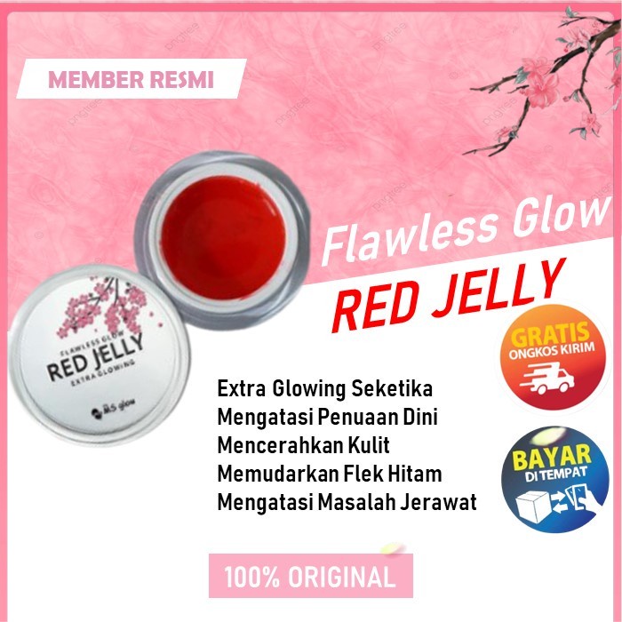 MS Glow Flawless Glow Red Jelly / Ms Glow Red Jelly / Ms Glow Red Jelly Ori Original