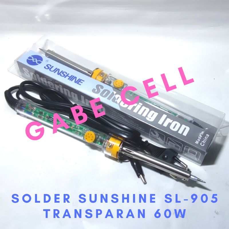 SOLDER STATION SUNSHINE SL-905 TRANSPARAN 60W ALAT SERVIS
