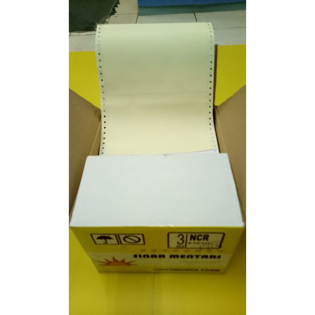 

CONTINUOUS FORM SINAR MENTARI K3/2 (3 PLY) | KERTAS KOMPUTER 3 LAPIS