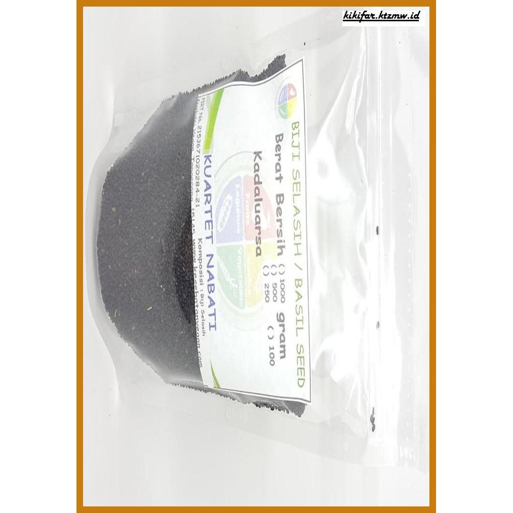 

GNIREKDOOF- 250GR BIJI SELASIH / BASIL SEED -ORIGINAL.