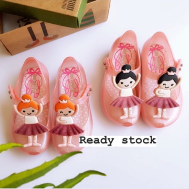 Sepatu sandal anak perempuan mini melissa balleria