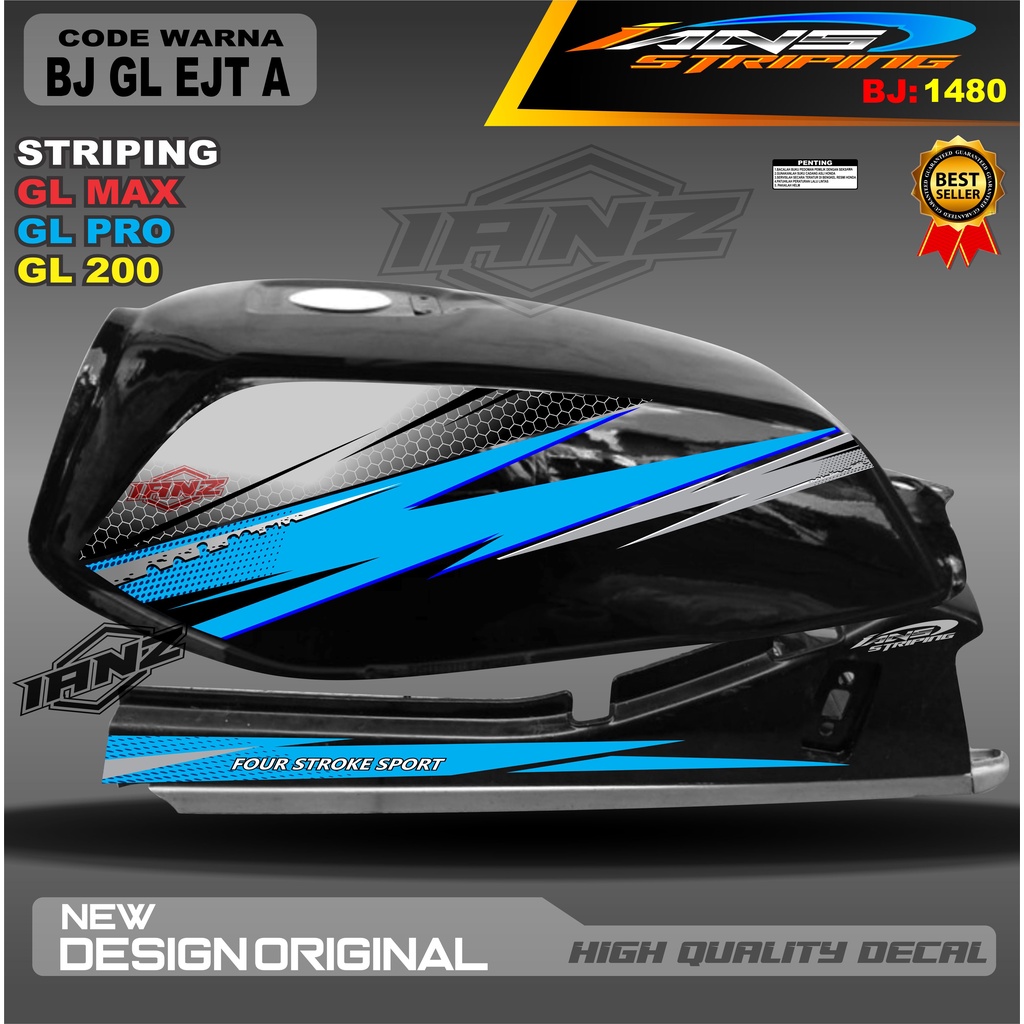 STRIPING GL MAX GL PRO VARIASI HOLOGRAM , STRIPING MOTOR , STIKER MOTOR GL , STRIKER NEW TECH GL MAX , STRIPING GL NEW TECH , STIKER CUSTOM GL MAX GL PRO