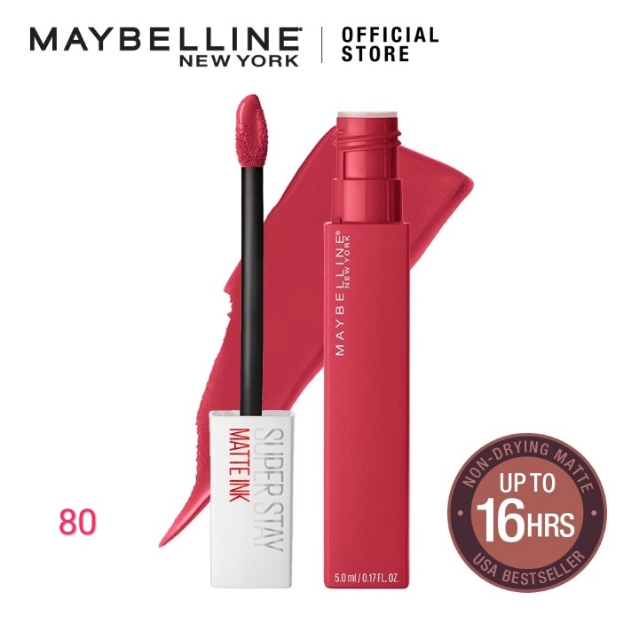 ORI 100% Maybelline Superstay Matte Ink Liquid Matte Lipstick Make Up Tahan Lama Hingga 24 Jam lipstik lipstick maybelin maybeline lipten maybeline my beline supertstay lipstik maybelline ori tahan lama lip matte maybelline original 220 Ambitios 385-80 Ruller