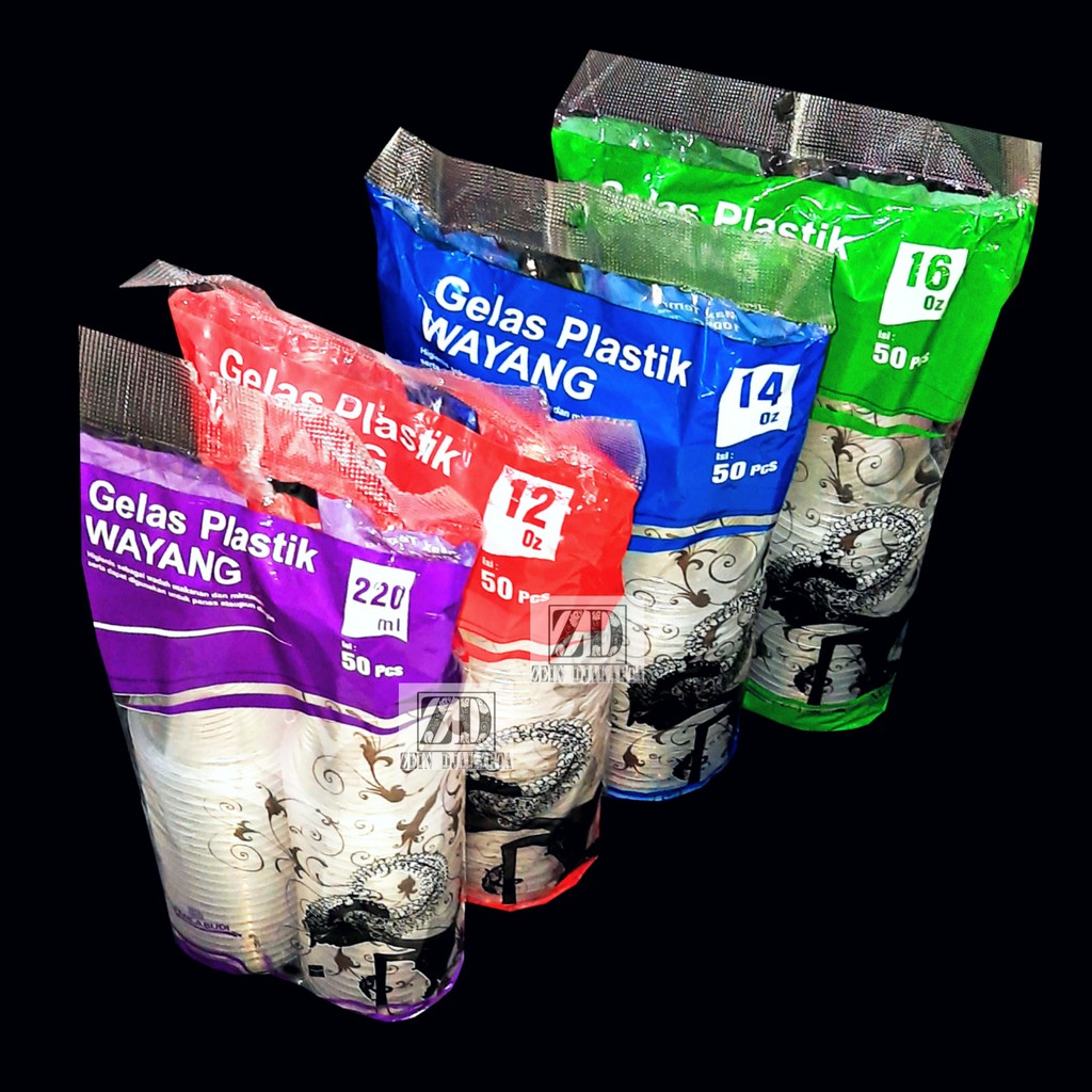 Gelas Plastik Wayang Gelas Kopi Air Mineral 220ml