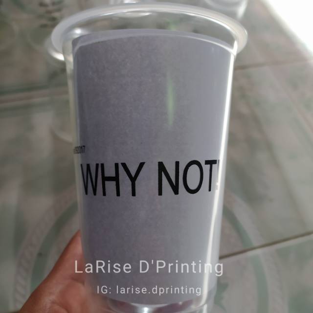 Sablon gelas cup 18oz 1000pcs