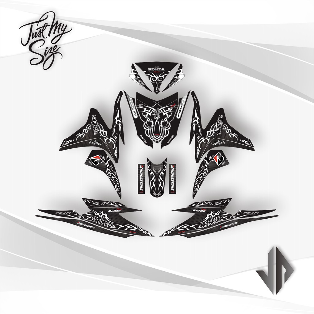 Decal Sticker / Stiker Vario 125 Old 2013 2014 18 - Putih