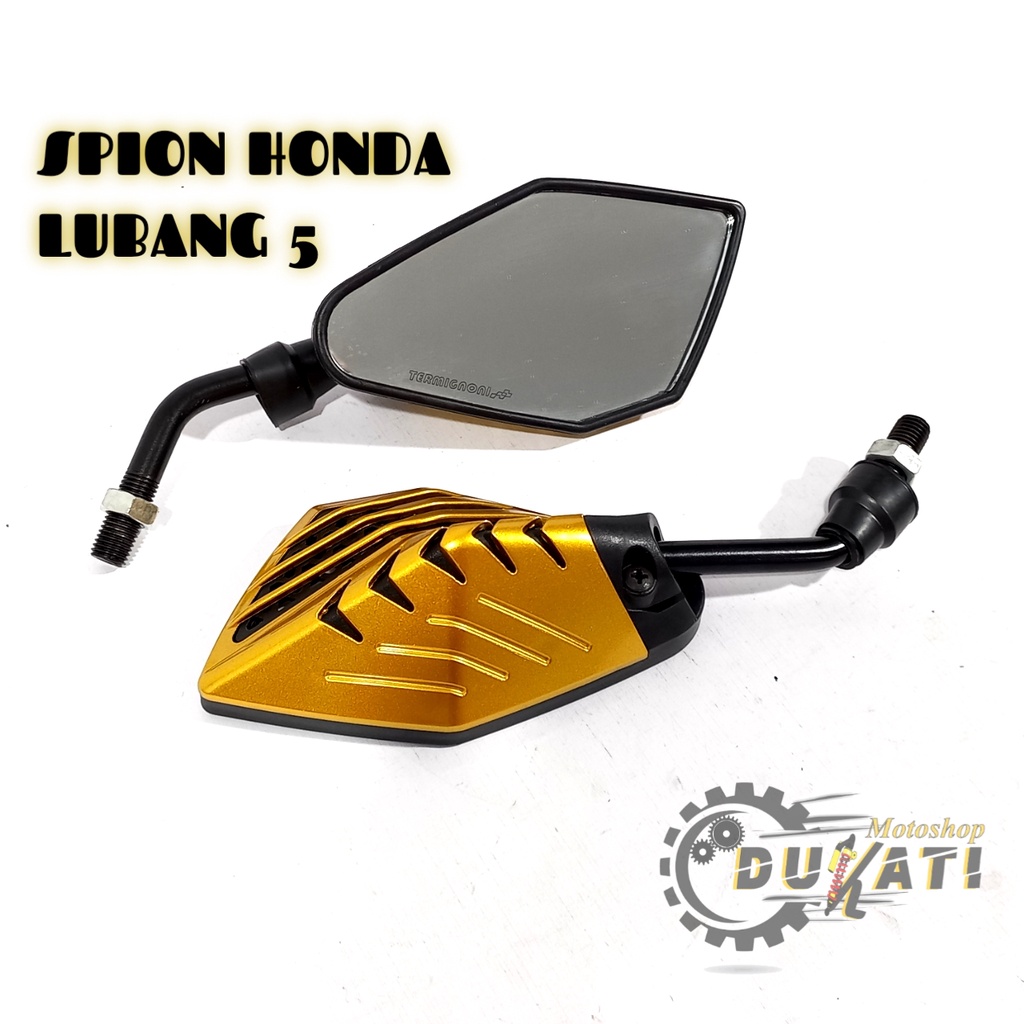 Spion Motor Honda Lubang 5 Gold Drat Honda