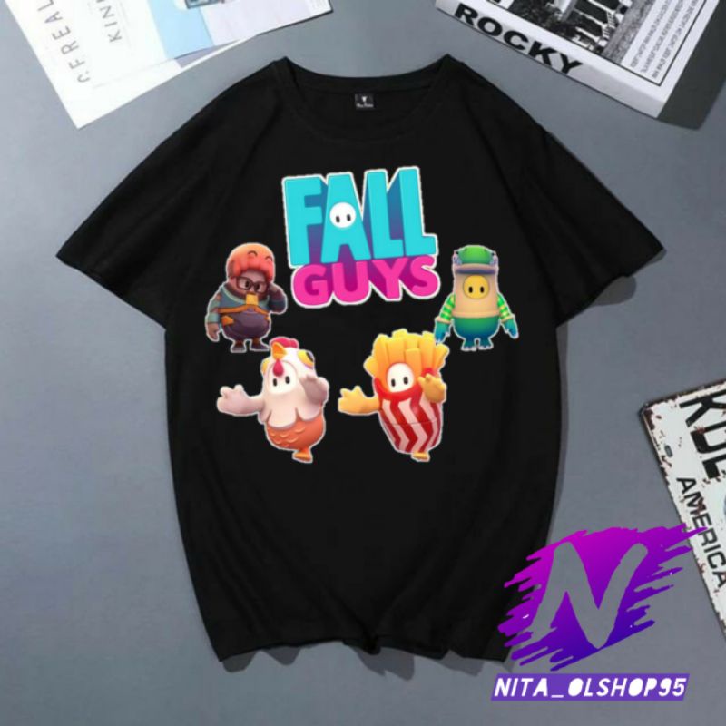 kaos Fall guys baju anak fall guys viral