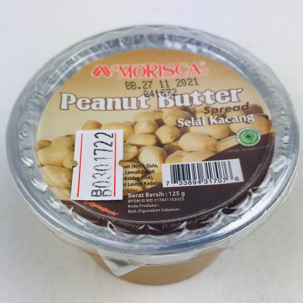 MORISCA PEANUT BUTTER SPREAD SELAI KACANG 125g