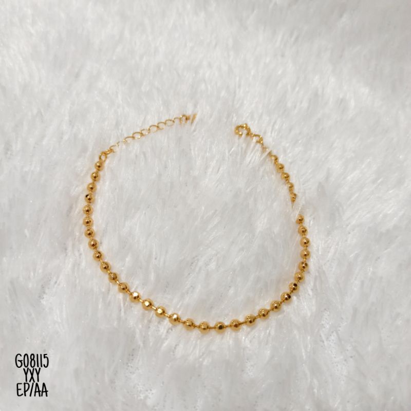 Gelang Yaxiya Biji Lada gold G08115