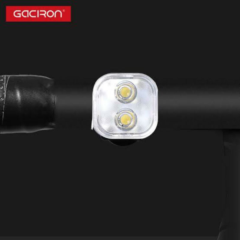 Lampu depan sepeda warning light Gaciron W07W untuk roadbike seli Mtb sepeda lipat